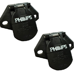 Phillips 16-726 STA-DRY 7-Way Socket 2-Pack — Dallas Truck Part