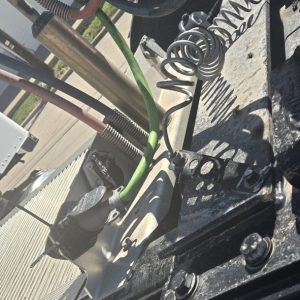 Phillips 16-726 7-way socket mounted, cables connected on rig — Dallas Truck Part